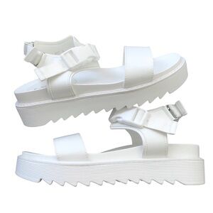 Koi White Platform Sandal
